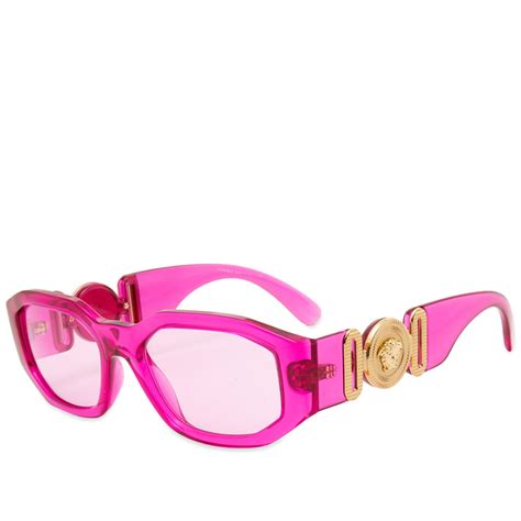 versace miss pink|Versace pink sunglasses.